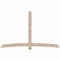Ekena Millwork Bellingham Smooth Timber Gable Bracket, Douglas Fir, 108"W x 68"H x 3 1/2"D x 5 1/2"F, 15/12 Pitch GBW108X68X0406BEL00SDF - alternate 1